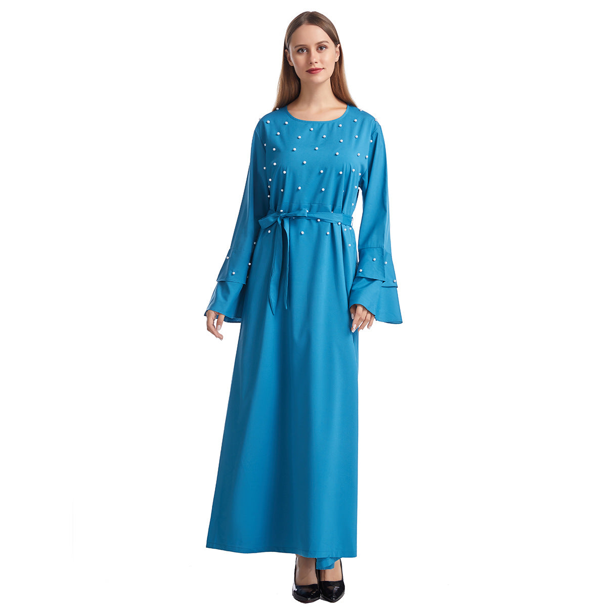 Women's Solid Beaded Dress