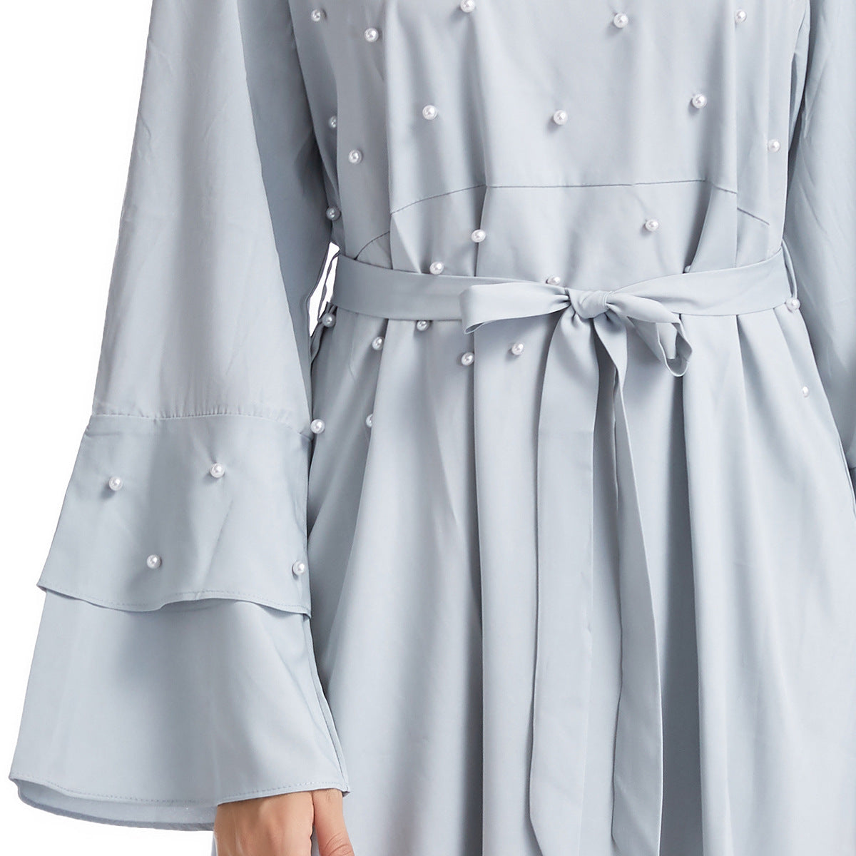 Women's Solid Beaded Dress