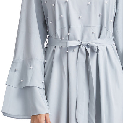 Women's Solid Beaded Dress
