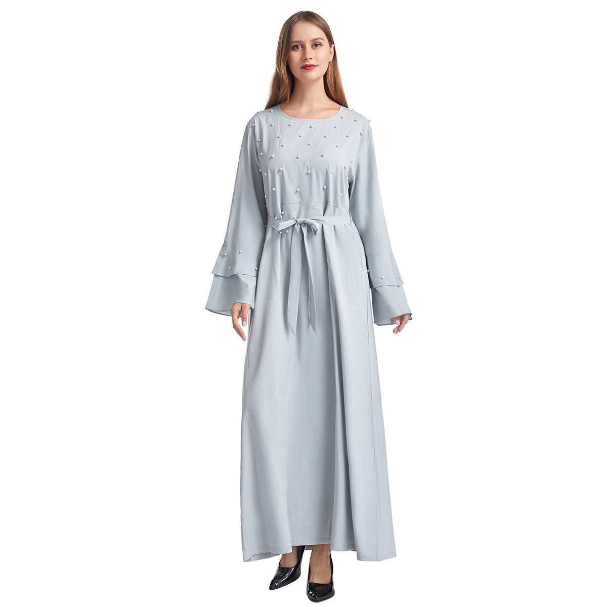 Women's Solid Beaded Dress
