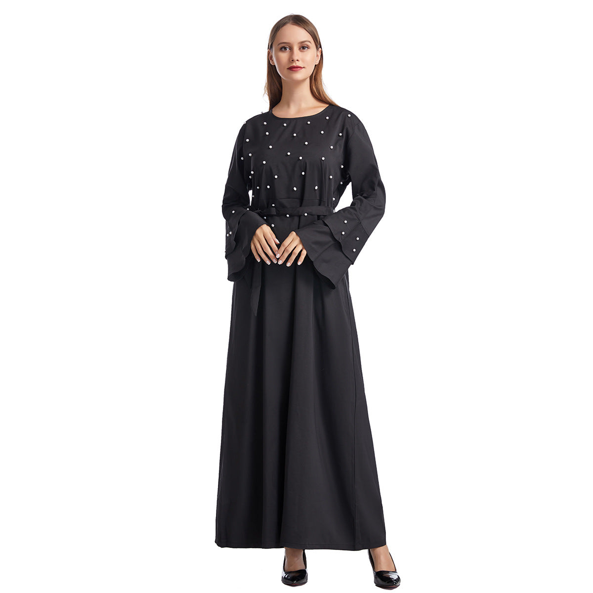 Women's Solid Beaded Dress