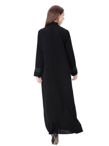 Women's Solid Color Long-sleeved Dress