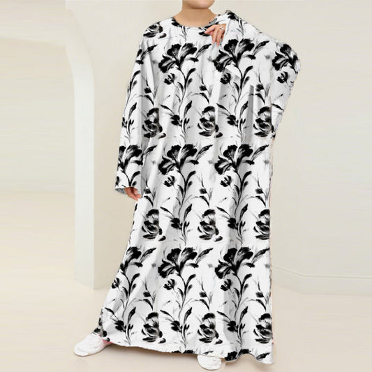 Black Lily Nursing Kaftan Dress – Elegant Modest Wear