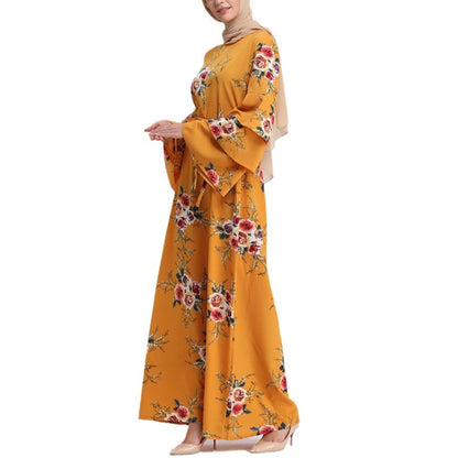 Printed Modest Bridal Party Dresses