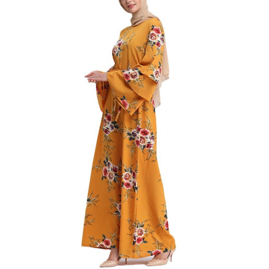 Printed Modest Bridal Party Dresses