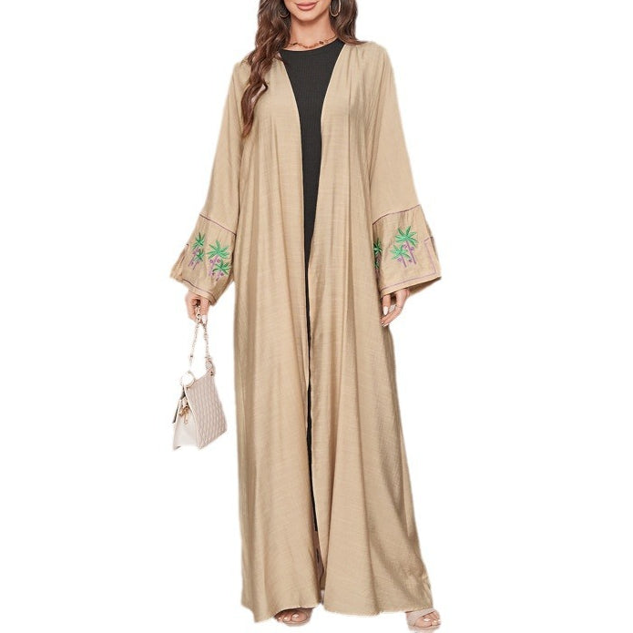 Women's Embroidered Cardigan Dress