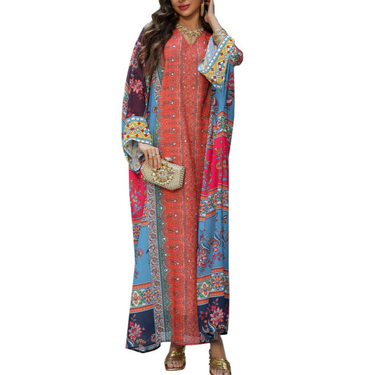 2025 summer new jacquard embroidery hot diamond dress