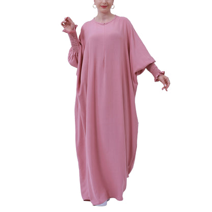 Plain Long Sleeve Bat Prayer Dress