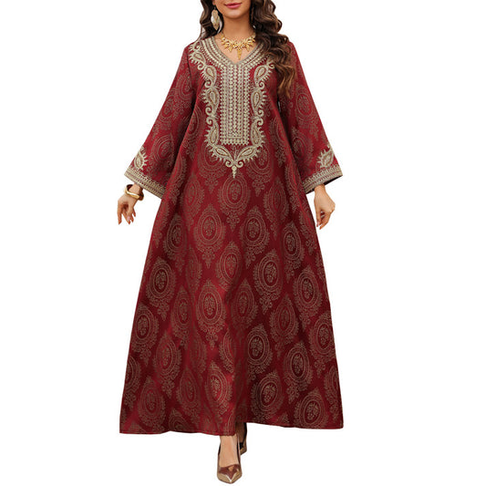 Women's Jacquard Evening Dress