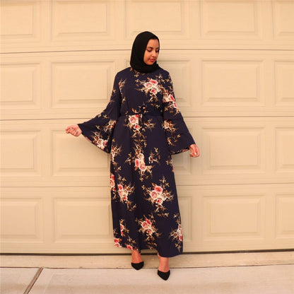 Printed Modest Bridal Party Dresses