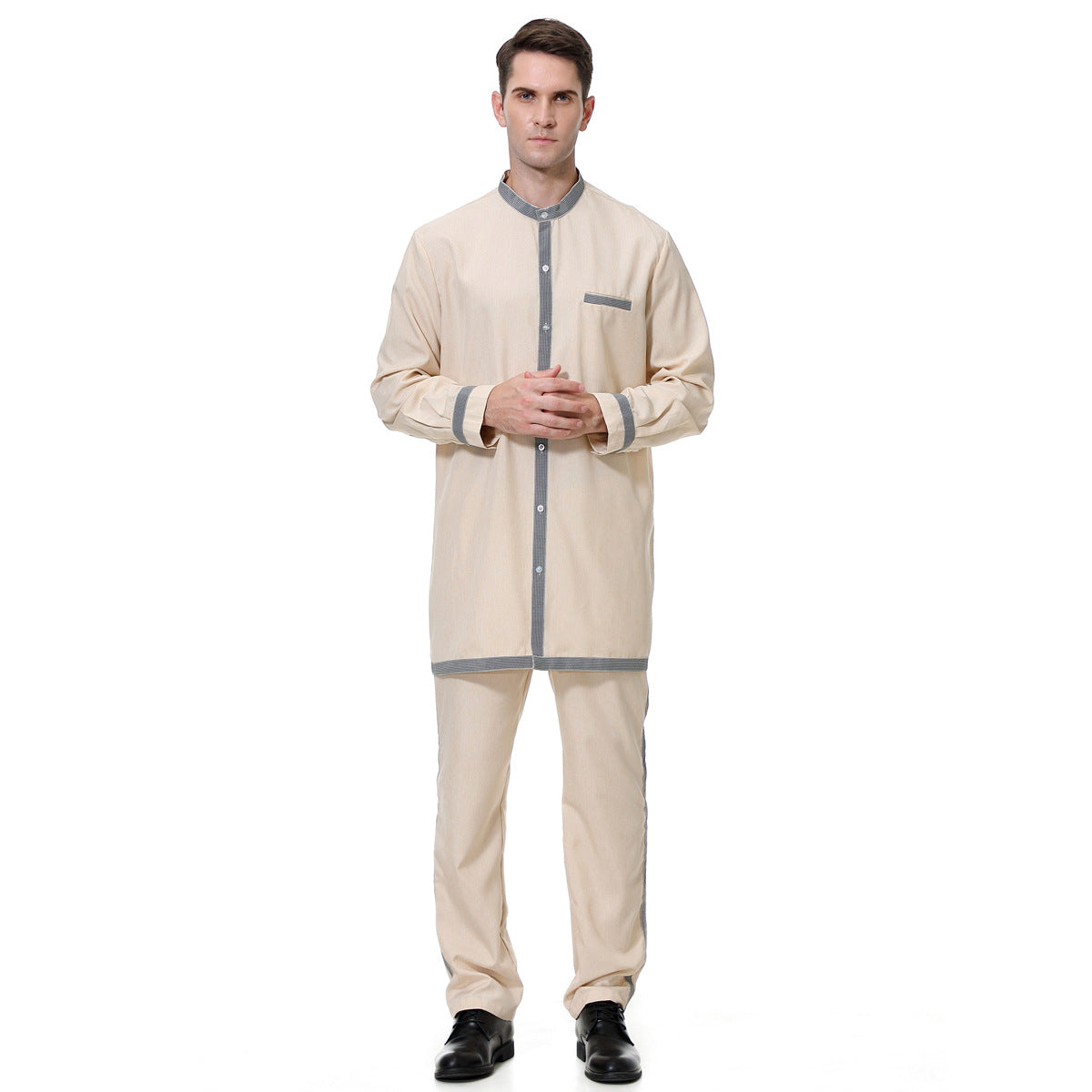 Middle Eastern Men's Robe Matching Set