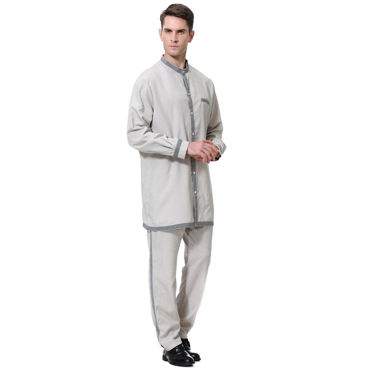 Middle Eastern Men's Robe Matching Set