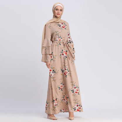 Printed Modest Bridal Party Dresses