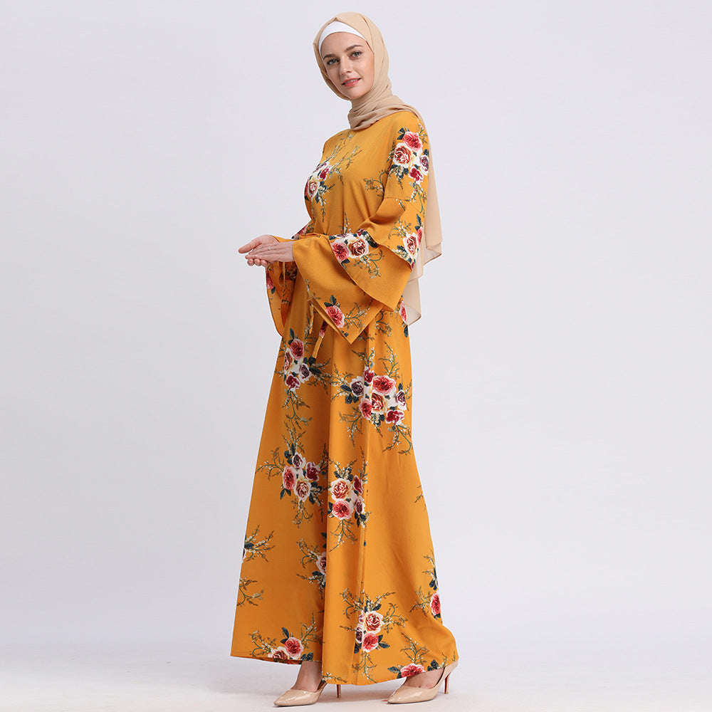 Printed Modest Bridal Party Dresses