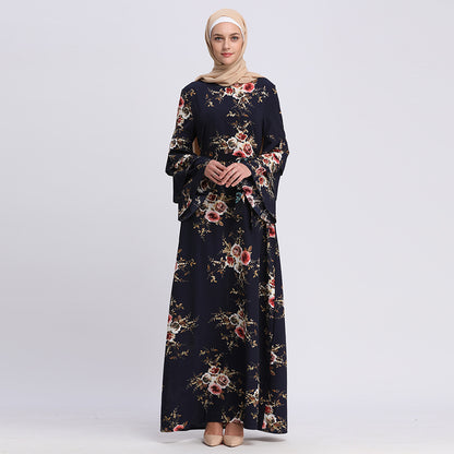 Printed Modest Bridal Party Dresses