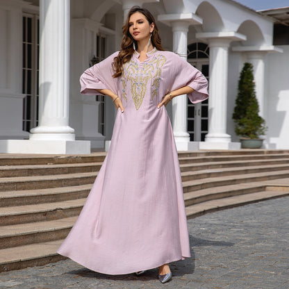 Women's Embroidered Abaya Dress