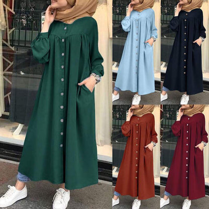 Women's Long Sleeve Shirt Dress