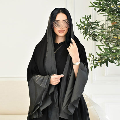 Women's Cardigan Ruffled Sleeve Dress