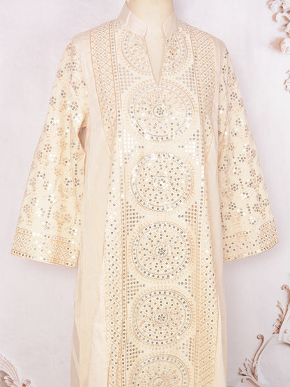Women's V-neck Ethnic Dress