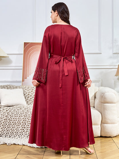 Women's Diamond-encrusted Large Swing Dress