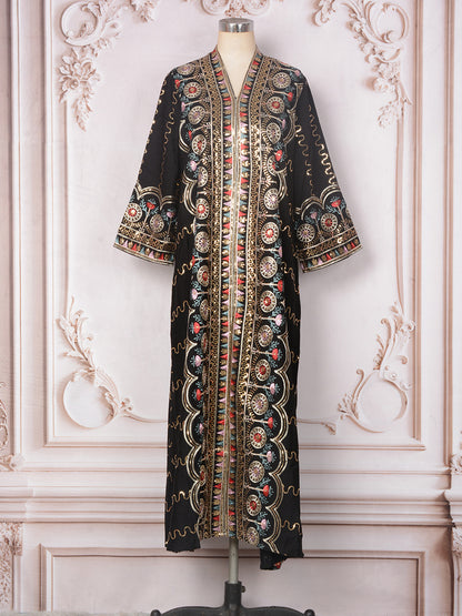 Women's V-neck Loose Evening Dress