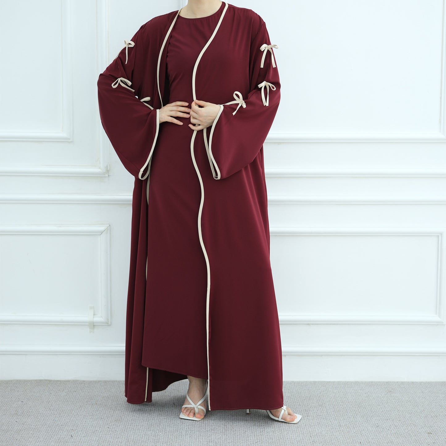 Butterfly Knot Robe with Inner Dress
