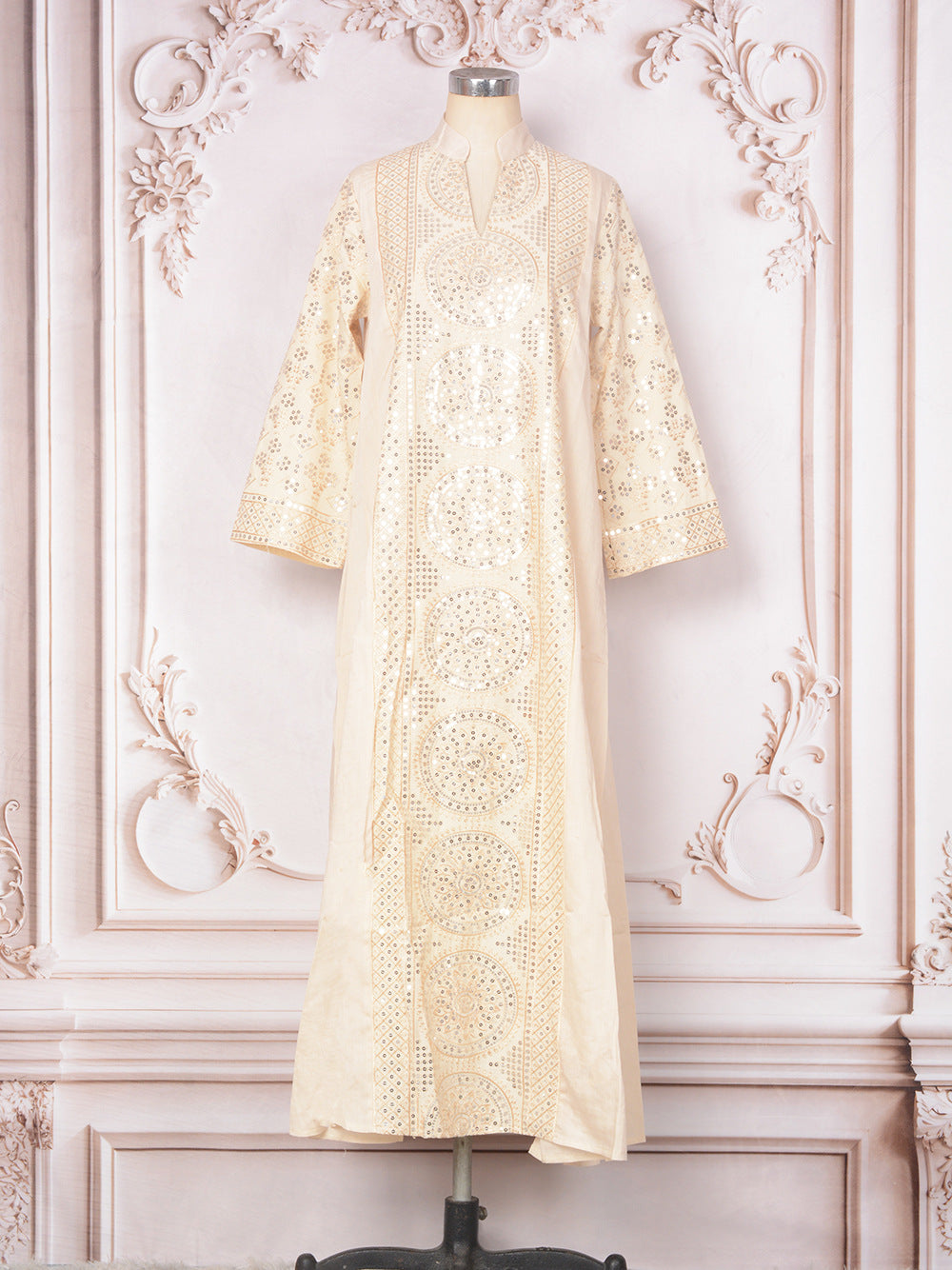 Women's V-neck Ethnic Dress