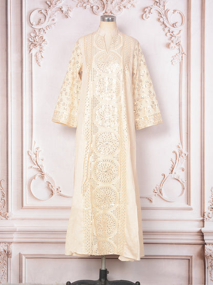 Women's V-neck Ethnic Dress