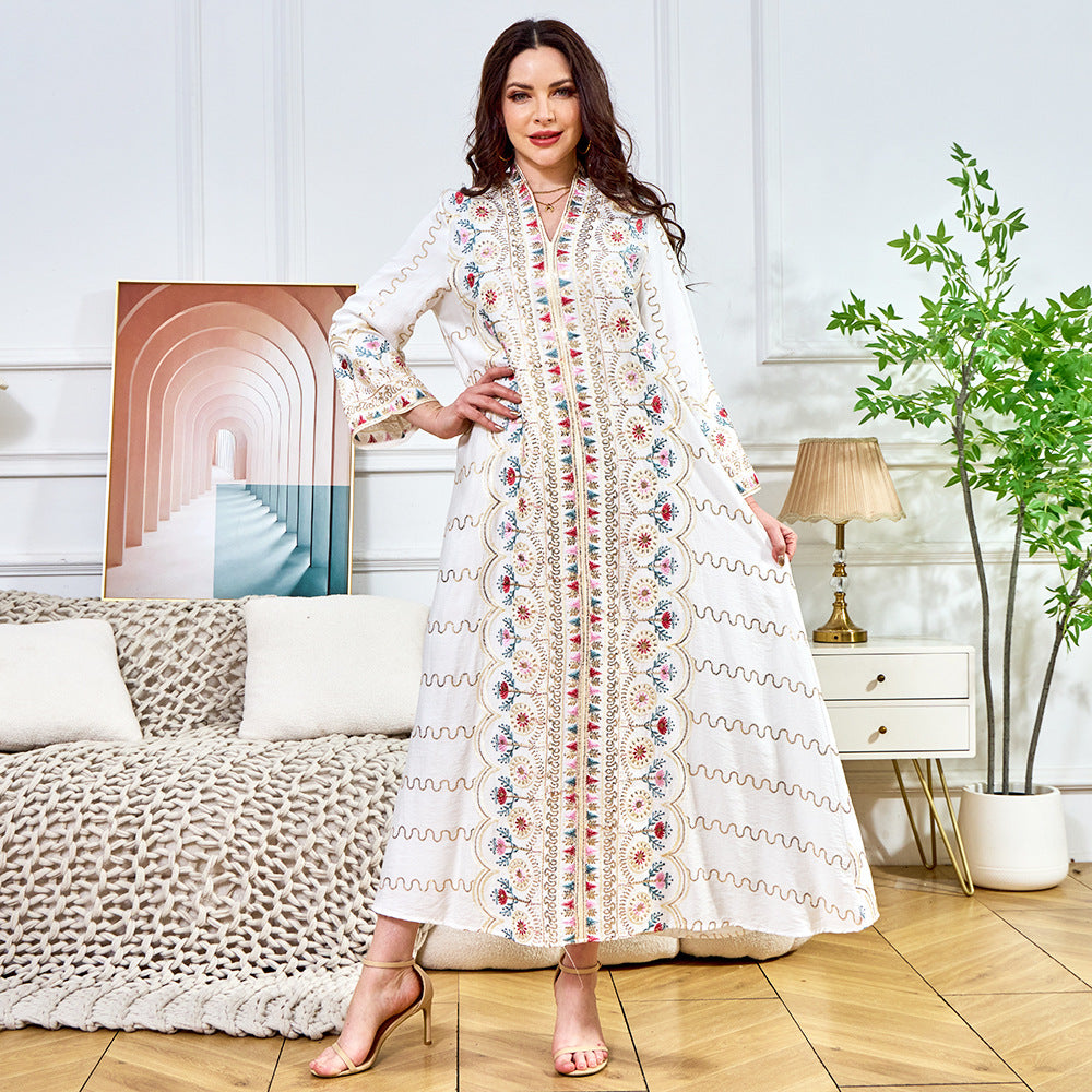 Women's V-neck Loose Evening Dress