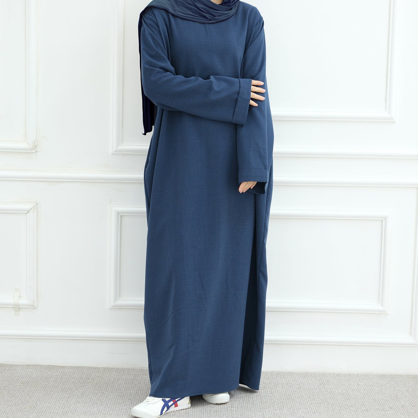 Beige Modest Islamic Everyday Layered Two-Piece Set