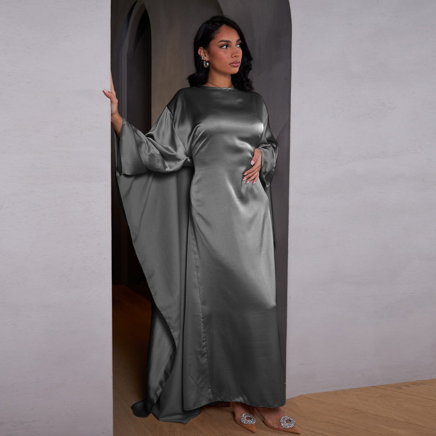 Women's Party High-density Stretch Satin Dress