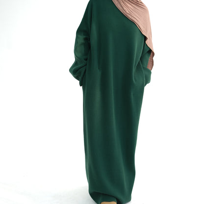 Padded Soft Knitted Loose-fitting Sweater Dress