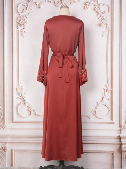 Women's Diamond-encrusted Large Swing Dress