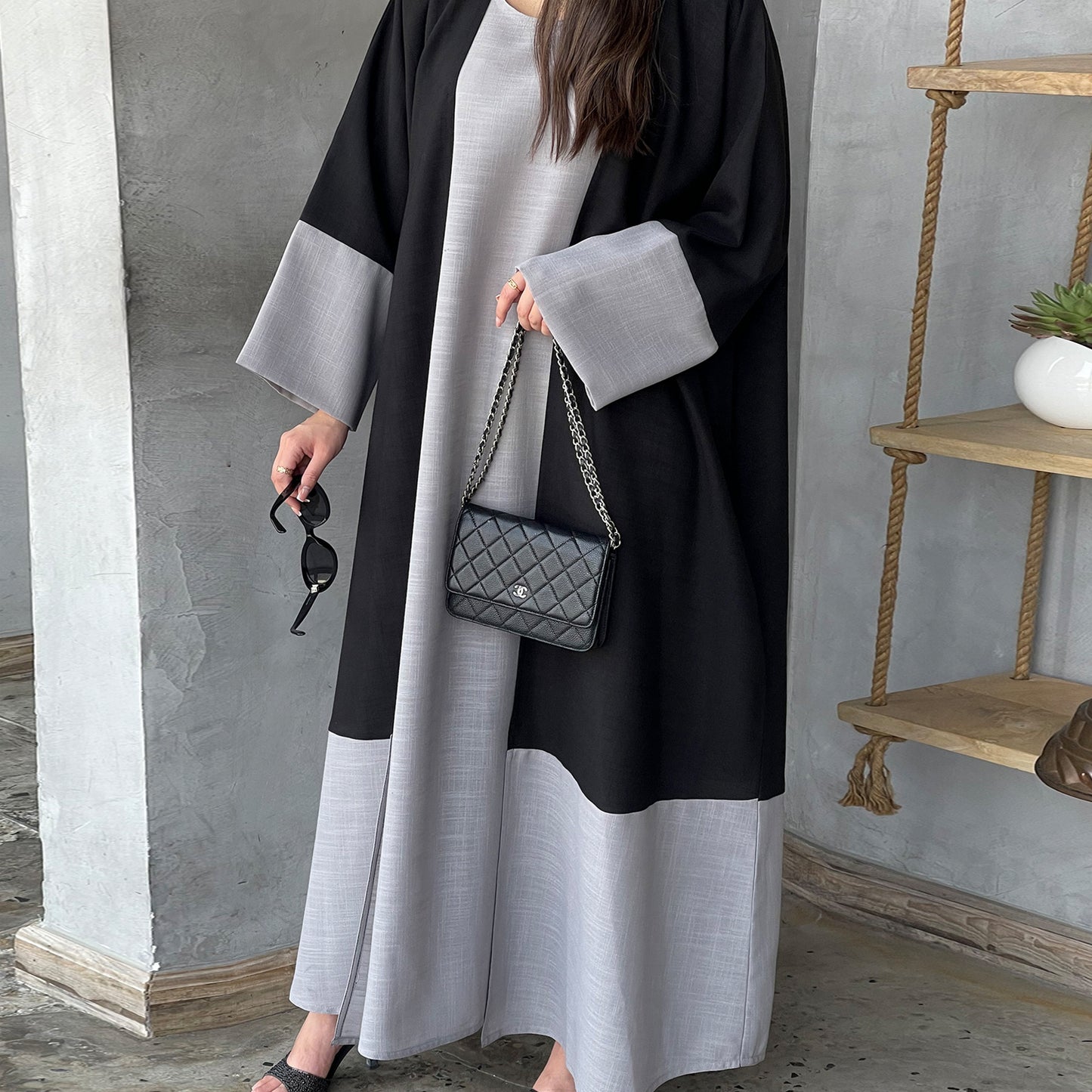 Long-Sleeved Robe Two-Piece Set