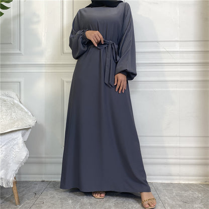 Muslim Nida Belted Pocket Maxi Dress
