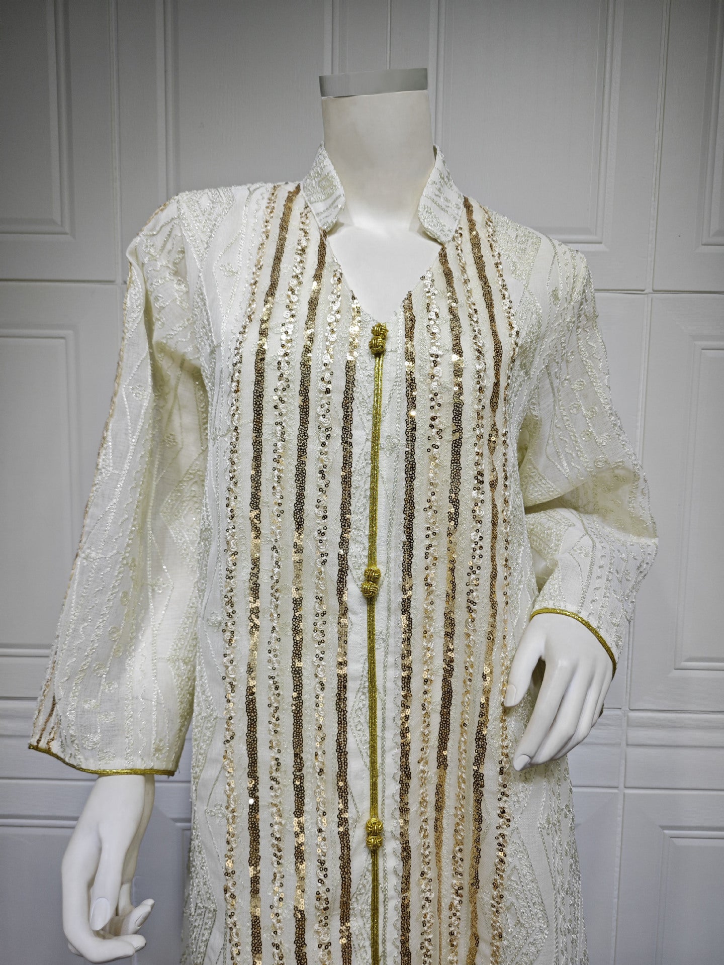 Mesh Embroidered Sequins Patchwork Dress