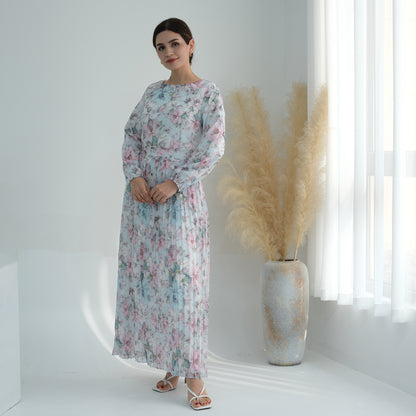 Women's Printed Muslim Summer Dress