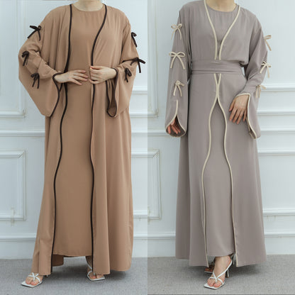 Butterfly Knot Robe with Inner Dress