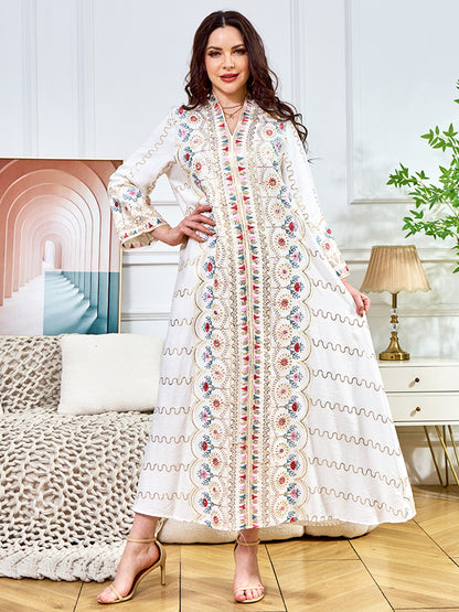 Women's V-neck Loose Evening Dress