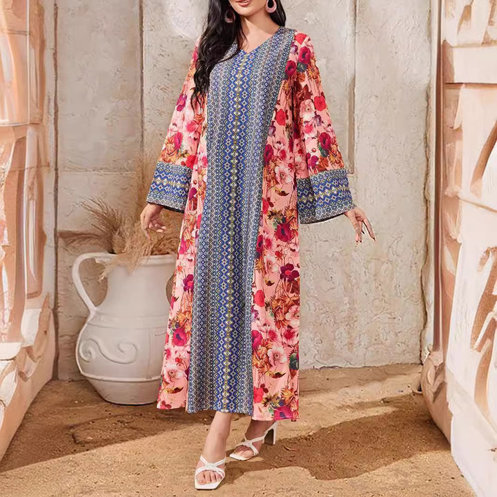 Batwing Sleeve Abaya Dress for Women Chic Lace Applique Tape Trim Gold Stamping Arab Turkey Muslim Robe Tassel Corban