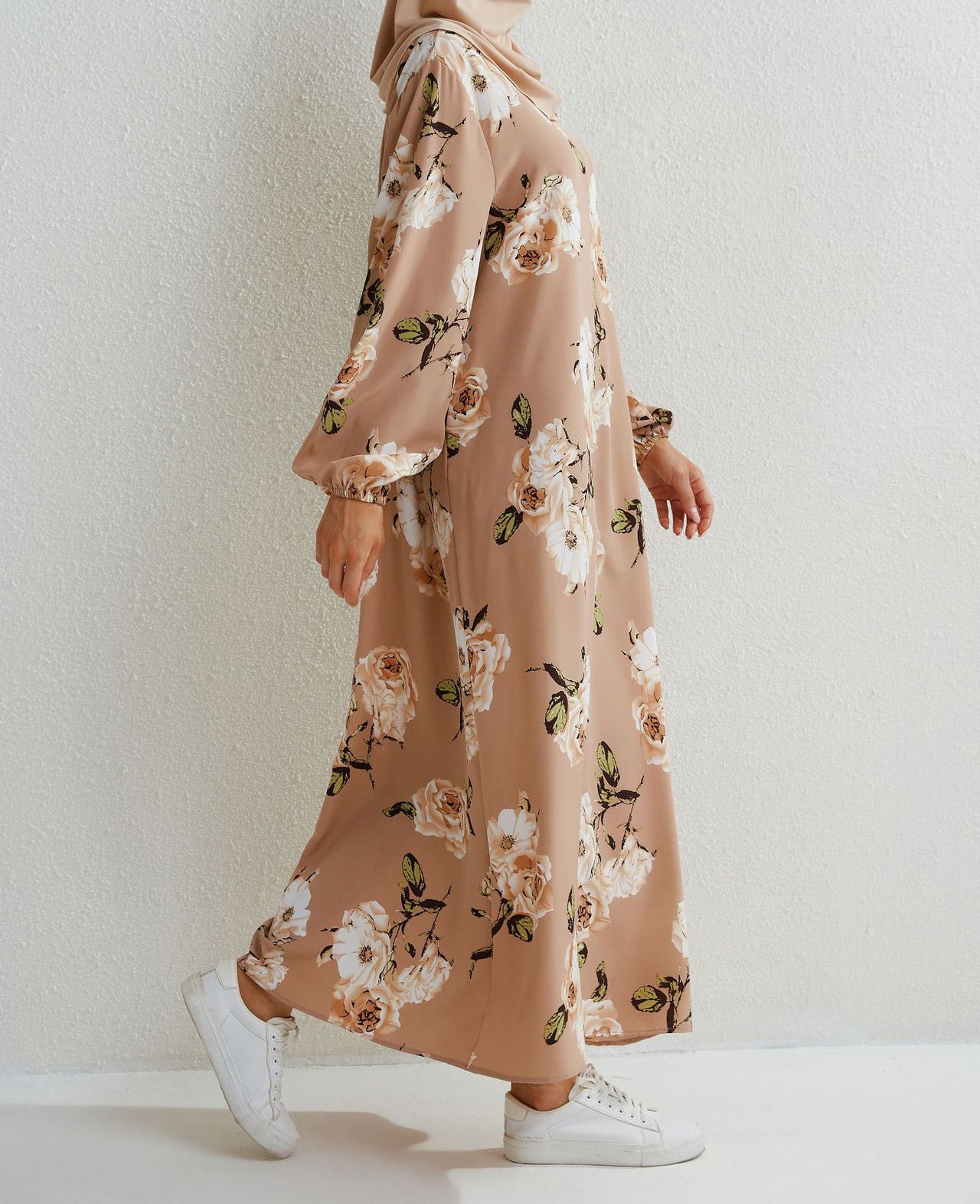 Women's Floral Round Neck Dress