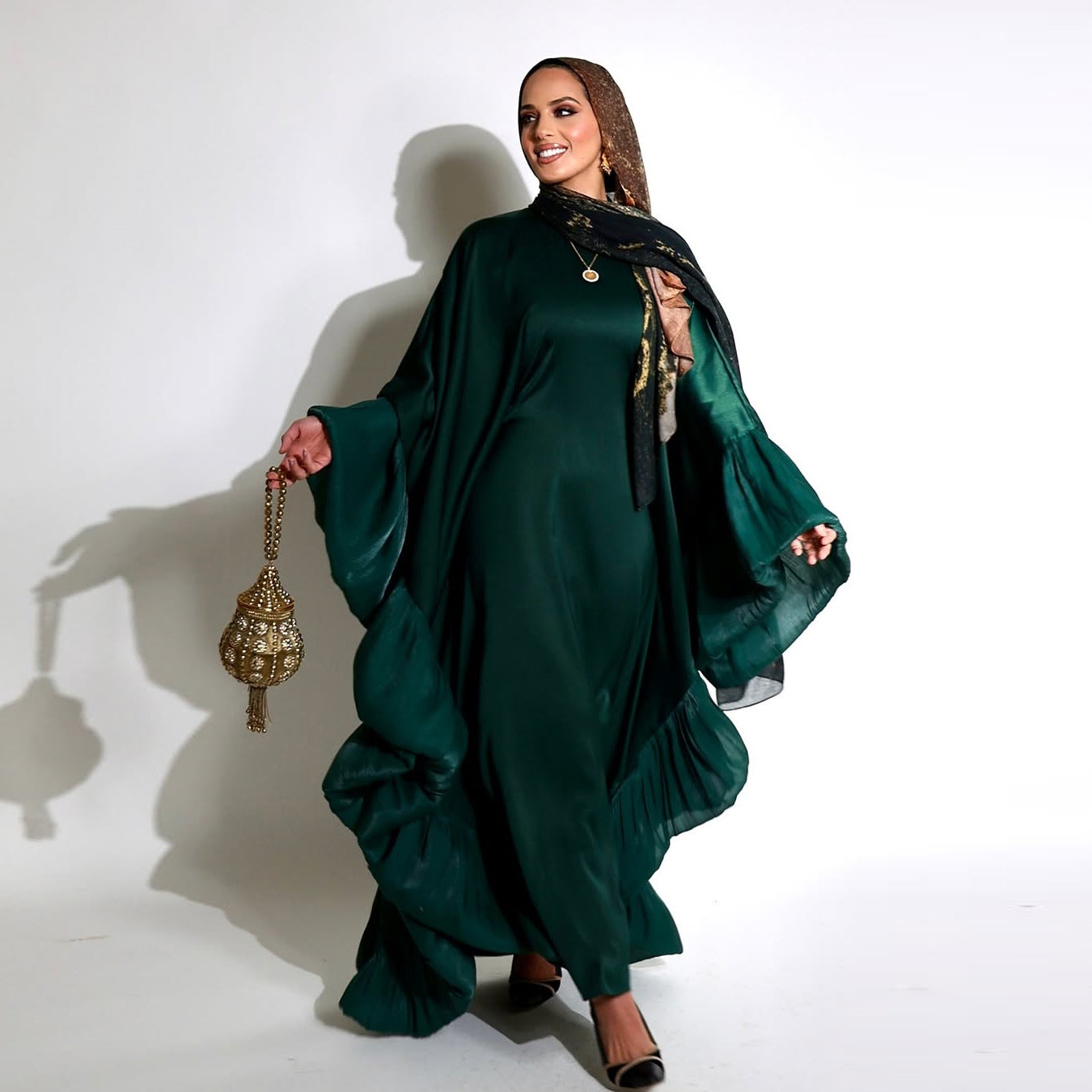 Women's Waist-cinching Satin Dress