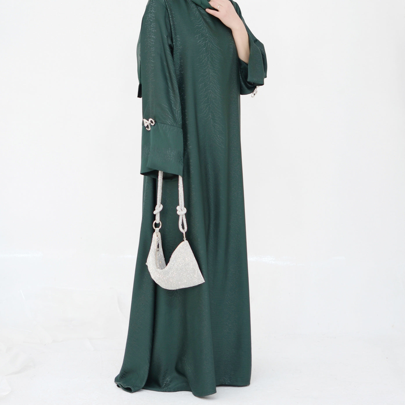 Stylish Jacquard Bow Dress