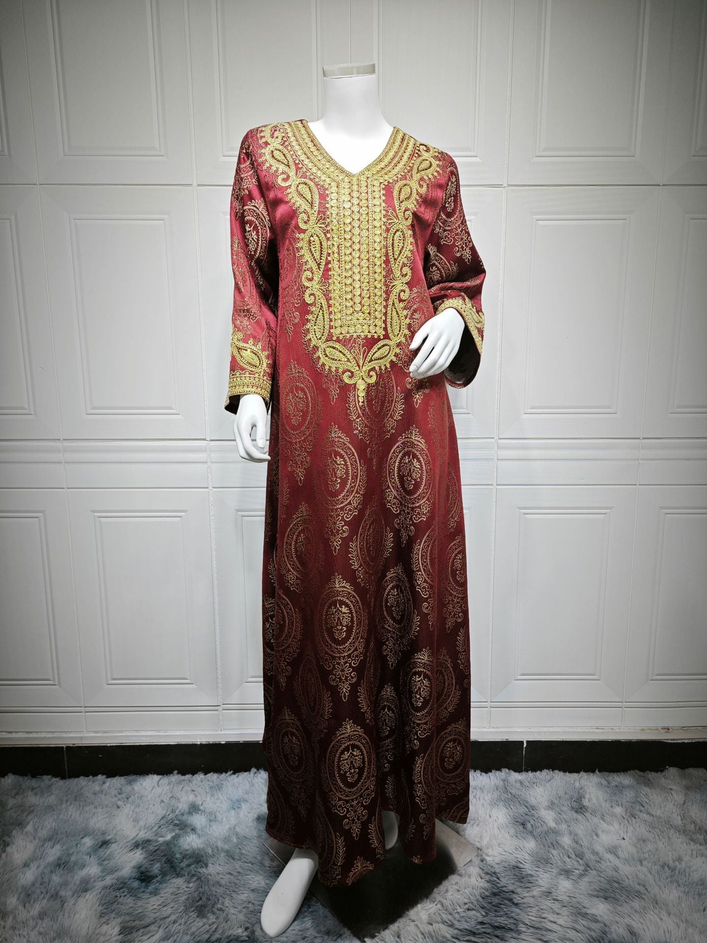 Women's Jacquard Evening Dress