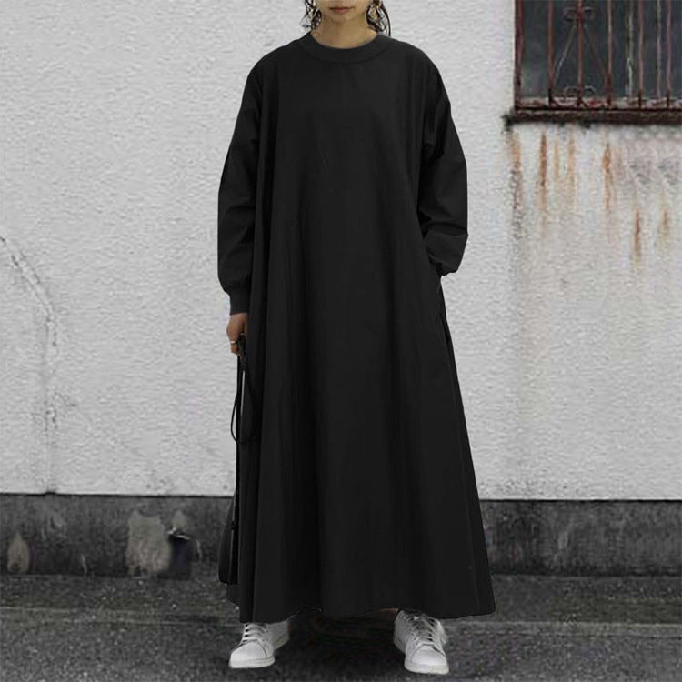 Women's Classic Crewneck Casual Simple Dress