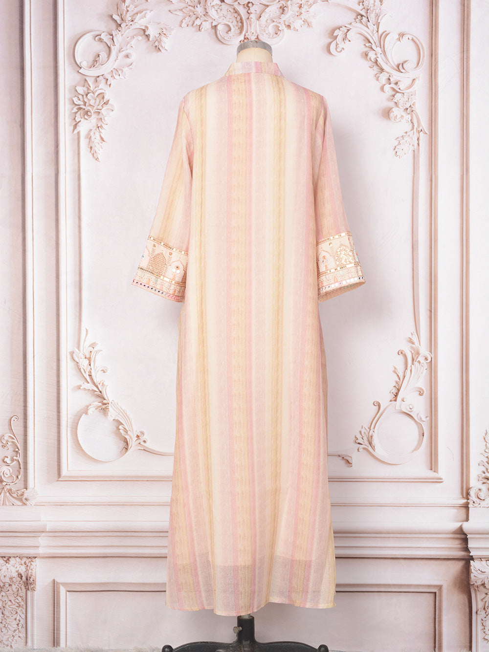 Women's Embroidered Sequin Evening Dress