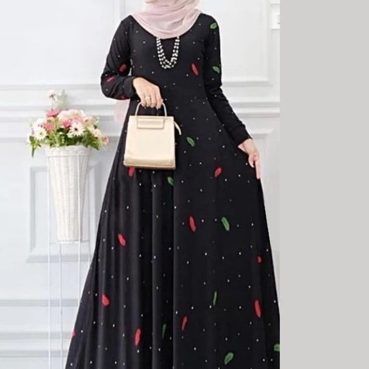 Polka Dot Print Bohemian Dress