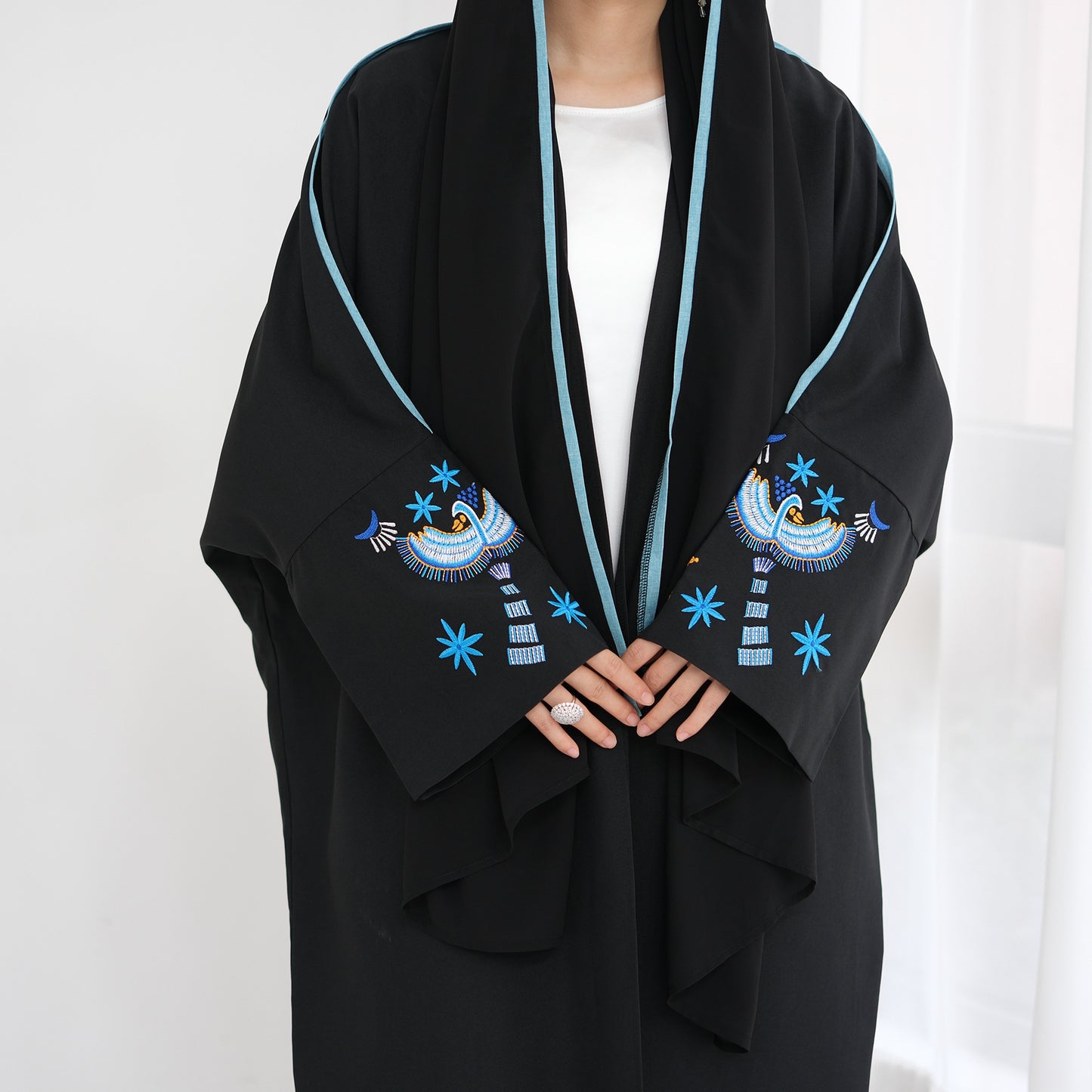 Embroidered Elegant Refined Contemporary Everyday Abaya