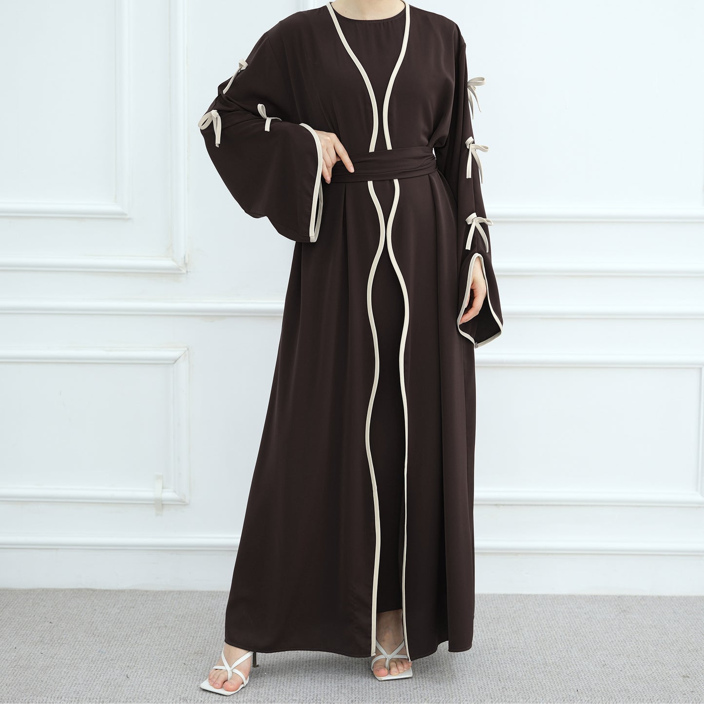 Butterfly Knot Robe with Inner Dress