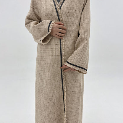 Petite Chanel-Style Cardigan Robe Dress